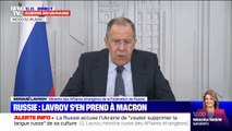 Le ministre des Affaires étrangères russe s'en prend à Emmanuel Macron
