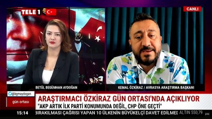 Kemal Özkiraz son anket sonucunu ilk kez TELE1'de açıkladı!