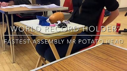 World Record Holder Fastest Assembly Mr Potato Head official Matilda River Walde