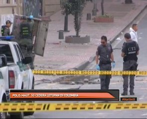 Polis maut, 30 cedera letupan di Colombia