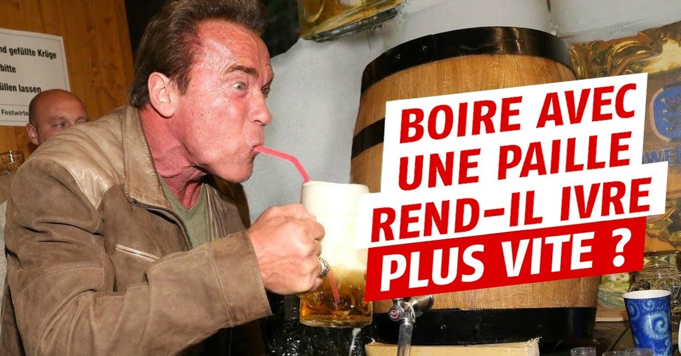 Alcool : devient-on ivre plus vite en buvant avec une paille ?