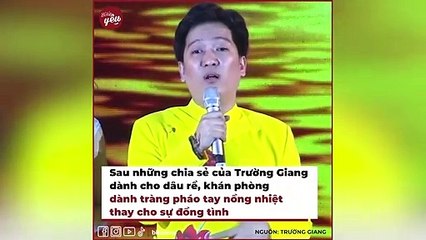 Những lần Trường Giang đi ăn cưới_ Dặn dò cô dâu, chú rể đầy cảm động