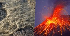 Les cheveux de Pélé : cette étonnante pluie de fils verre qui suit une éruption