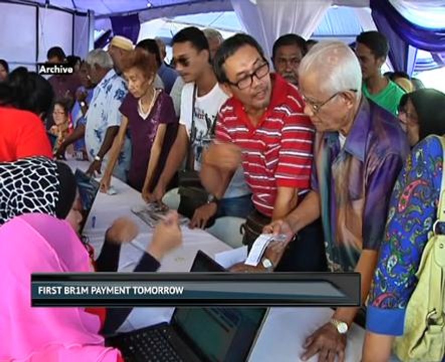 First BR1M payment tomorrow