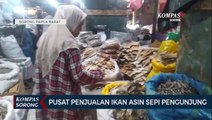 Pusat Penjualan Oleh-Oleh Ikan Asin Di Sorong Sepi Akibat Kasus Covid-19 Melonjak