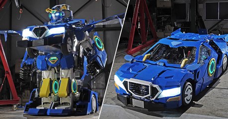 J-Deite RIDE, le robot Transformers qui se change en voiture développé par des ingénieurs japonais