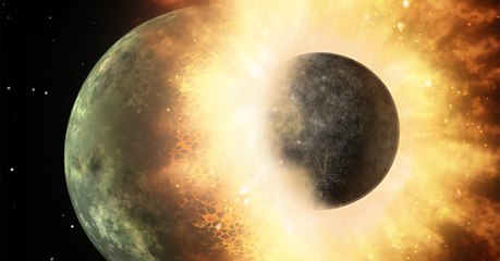 La vie sur Terre aurait débuté grâce à une collision avec une autre planète