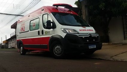 Idoso de 87 anos é socorrido pelo Samu em residência na Rua Ágata