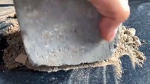 Sand stones chunks rolling pin crush asmr sifting Cr; Ckr asmr yt