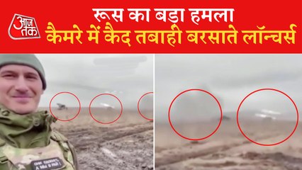 Russian soldier takes selfie with missile attacks