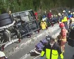 Death toll rises to 33 after Taiwan tour bus overturns