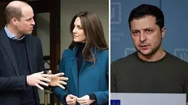 'Grateful' Kate and William sensationally praised by Zelensky for touching comment