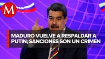 Maduro critica sanciones a Rusia tras ataques a Ucrania; 