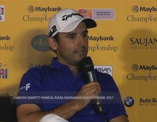Fabrizio Zanotti muncul juara Kejohanan Golf Maybank 2017