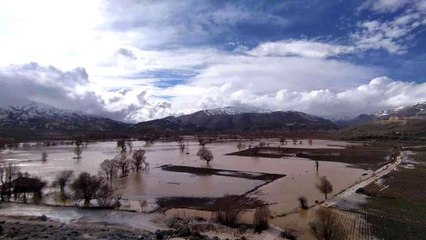 Merg Ovası sular altında kaldı