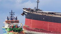 Marée noire à l'Île Maurice : le bateau échoué menace désormais de se briser en deux