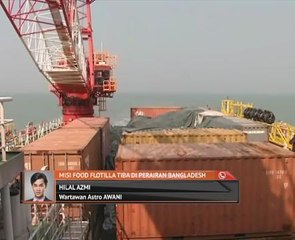 Misi Food for Flotilla tiba di perairan Bangladesh