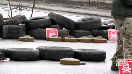 Ukrayna askerleri Ruslara karşı böyle mayın döşedi