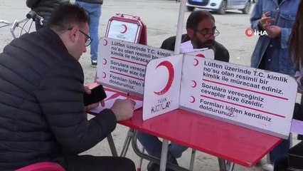 Iğdırlı vatandaşlar Kızılay'a kan bağışında bulundu