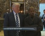 Kanye West deletes tweets on Trump