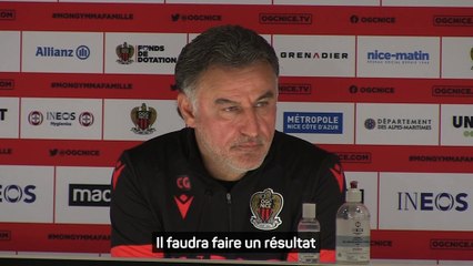 Nice - Galtier : "Il faut être beaucoup plus dangereux pour battre Paris"