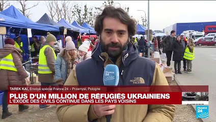 'Nuit et jour des volontaires se relaient' : l'accueil des réfugiés ukrainien en Pologne
