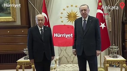 Cumhurbaşkanı Erdoğan, MHP lideri Bahçeli ile görüştü