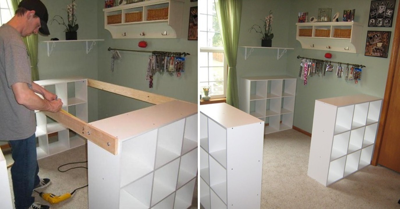Comment transformer 3 étagères Ikea en un superbe meuble de cuisine ?