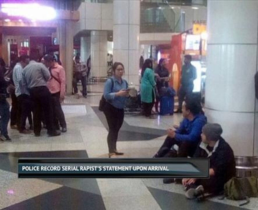 Police record serial rapist's statement upon arrival