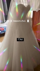 Des images de la robe de mariée de Virginie de "L'amour est dans le pré"