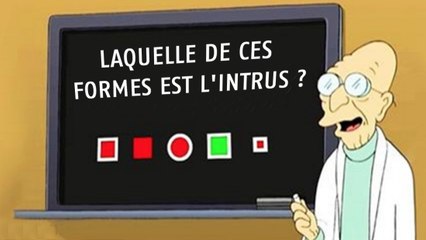 Laquelle de ces formes est l'intrus ? La bonne réponse risque de vous étonner