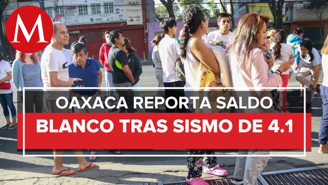En Oaxaca se registró sismo de magnitud 4.1, no se registran daños