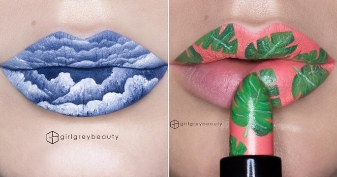 Cette maquilleuse hors pair transforme ses lèvres en magnifiques oeuvres d'art
