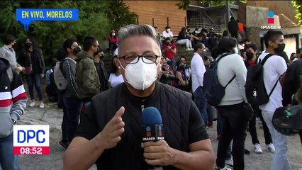 Estudiantes de la UAEM exigen instalaciones para tomar clases