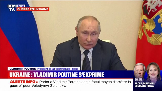Vladimir Poutine: L'Ukraine ne cède pas et continue malgré les morts et les citoyens civils tués
