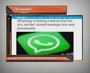 WhatsApp uji ciri padam mesej yang telah dihantar