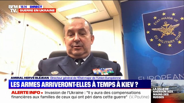 Ukraine: Les équipements militaires ont commencé à être livrés , selon l'amiral Hervé Bléjean