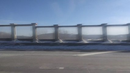 Completed Construction along Interstate 81 at Prospect Mountain near Binghamton New York