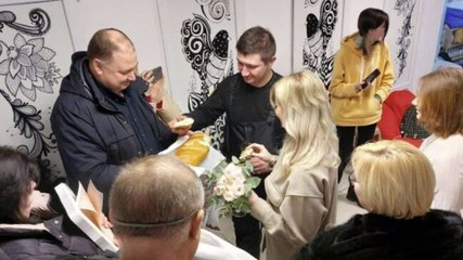 Images of the day: IKEA shuts all stores in Russia; Couple gets married in bomb shelter in Odesa