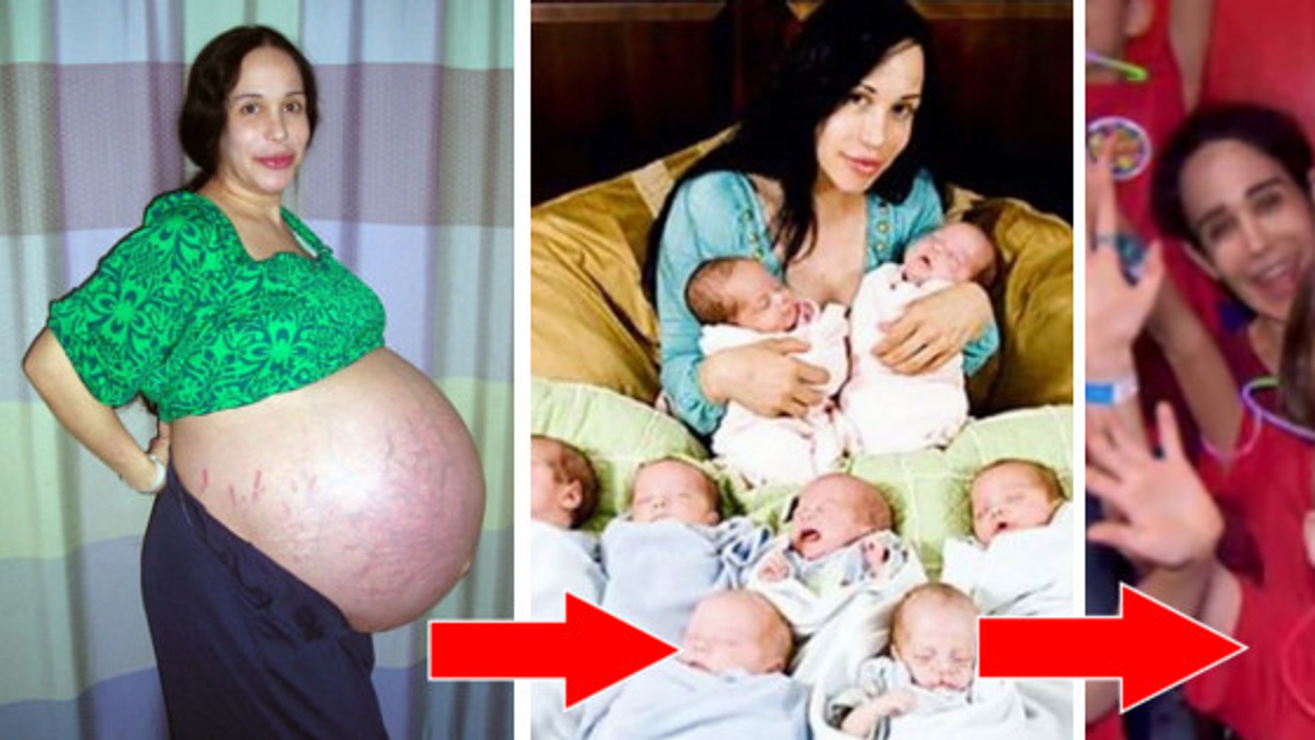 Le ventre d'une femme enceinte de triplés - Vidéo Dailymotion