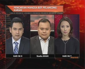 Pencarian mangsa bot pelancong karam