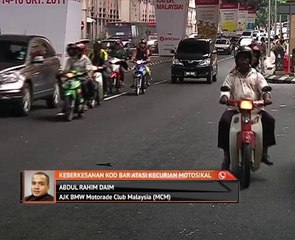 Keberkesanan kod bar atasi kecurian motosikal