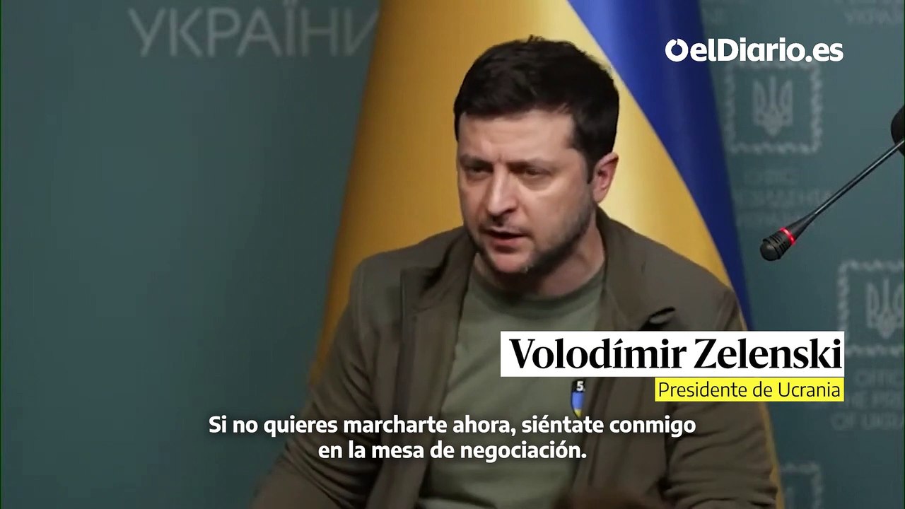 Zelenski se dirige a Putin: "Habla conmigo, no muerdo. Soy un hombre normal, siéntate conmigo"