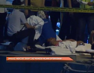 Bot karam Sabah: Operasi mencari enam lagi mangsa hilang diteruskan