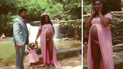 À 9 mois de grossesse, son shooting photo ne se passe pas comme prévu ....