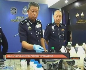 Lelaki proses dadah kualiti rendah ditahan polis