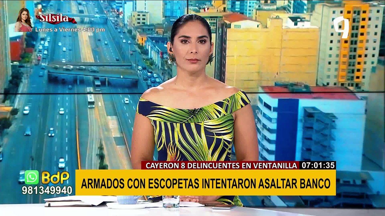 Capturan a ocho delincuentes que con escopetas estaban a punto de asaltar banco en Ventanilla