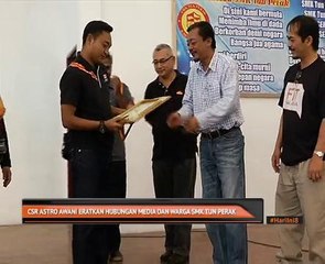 CSR Astro AWANI eratkan hubungan media dan warga SMK Tun Perak