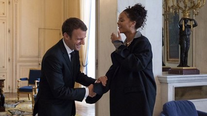 Quand Rihanna réclame de l'argent à Emmanuel Macron