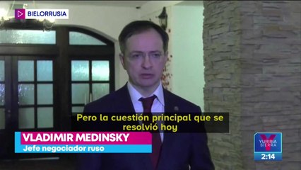 Jefe negociador ruso anuncia los acuerdo logrados con Ucrania